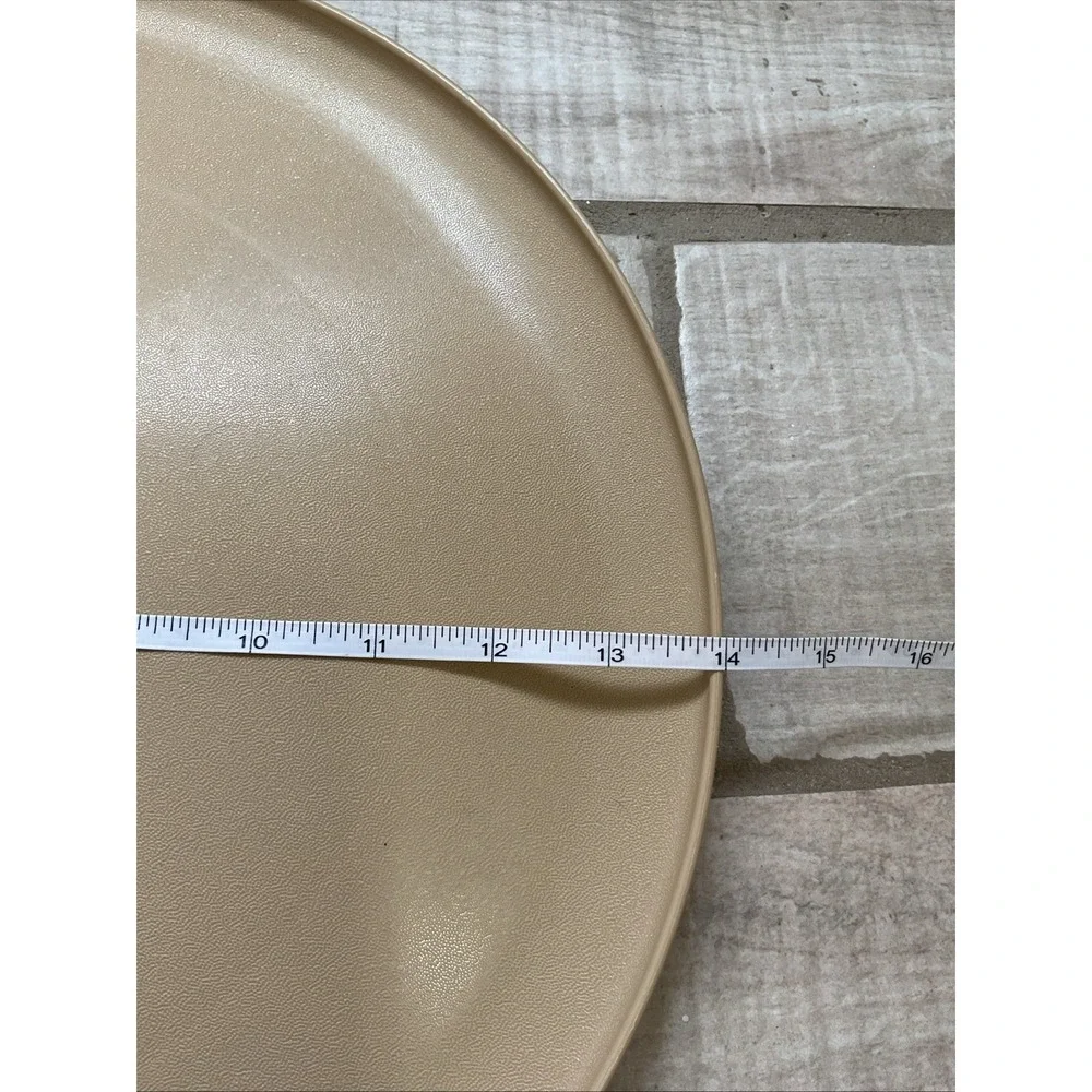 Tupperware #492-2 3 Piece Chip Dip and Serve Yellow Tray and Bowl No Lid‎